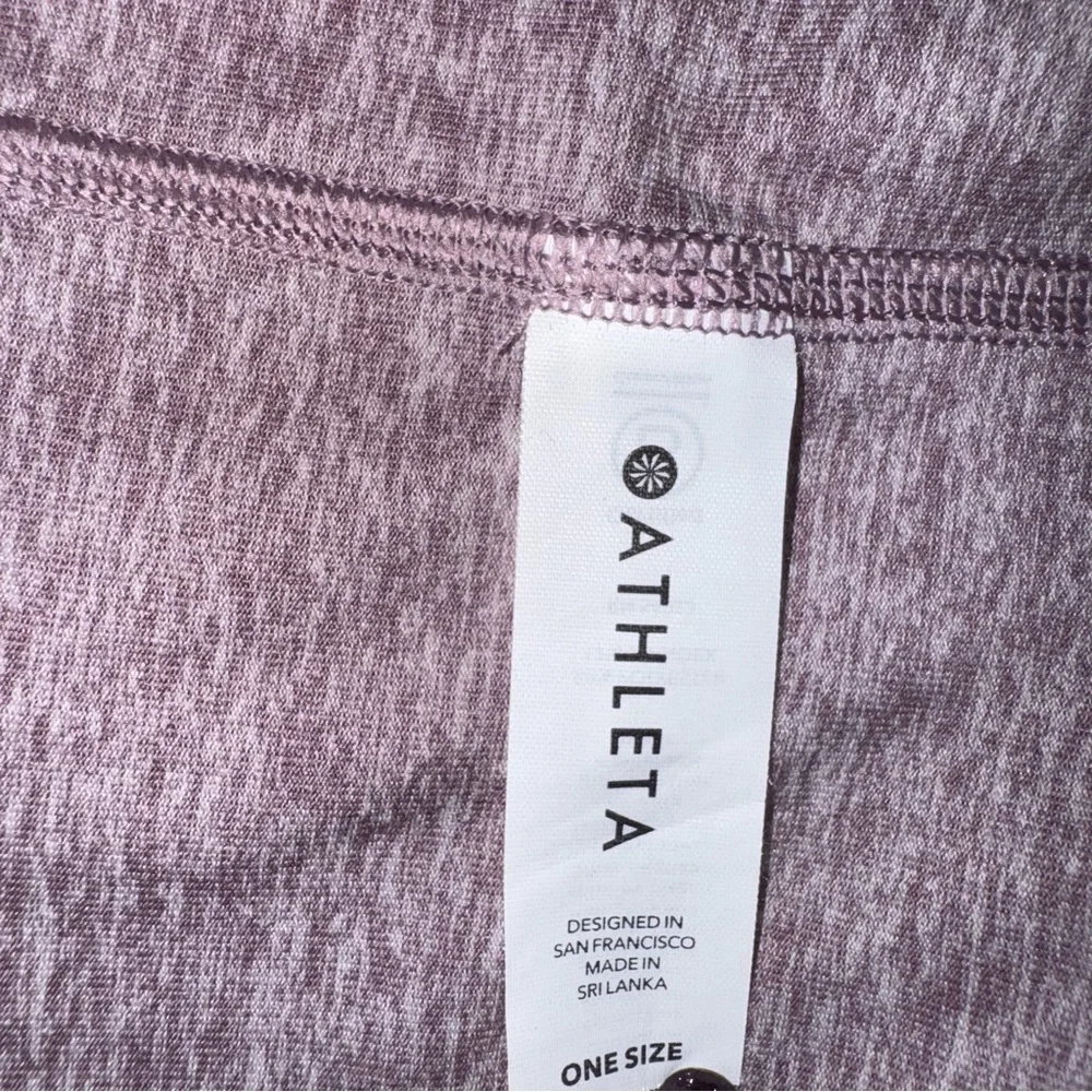 Athleta Om Wrap in Powervita Mauve One Size Scarf Vest - Picture 6 of 7